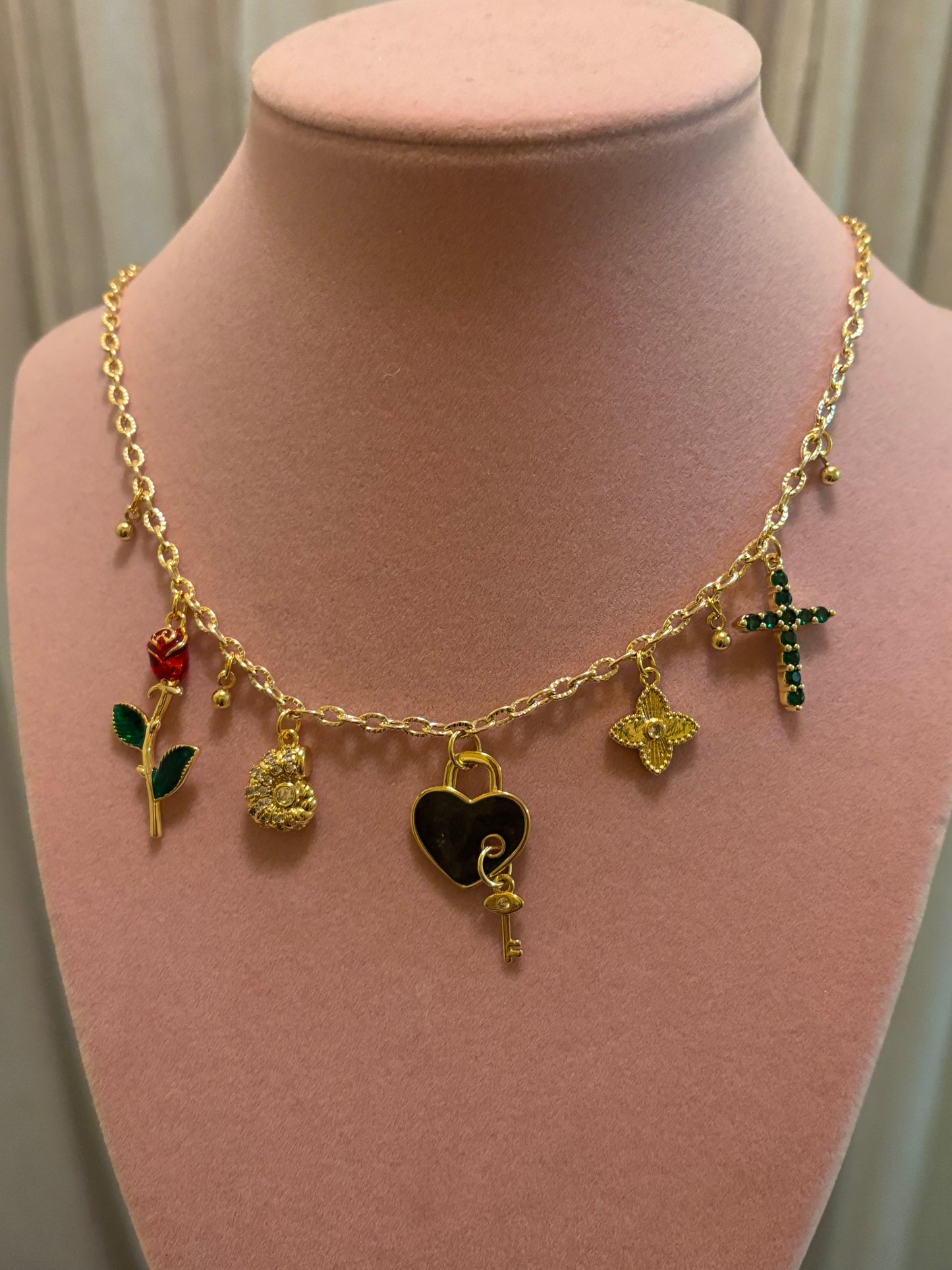 5 Charms custom Necklace