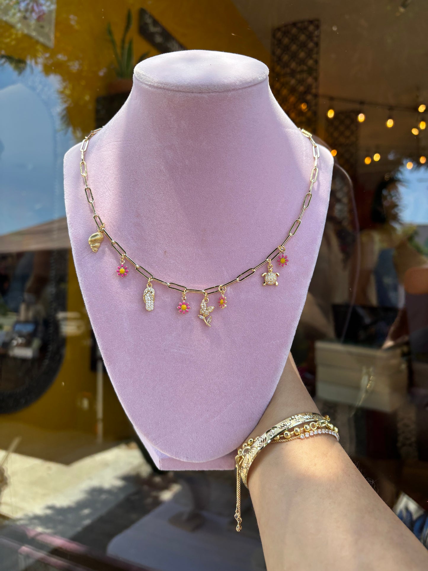 5 Charms custom Necklace