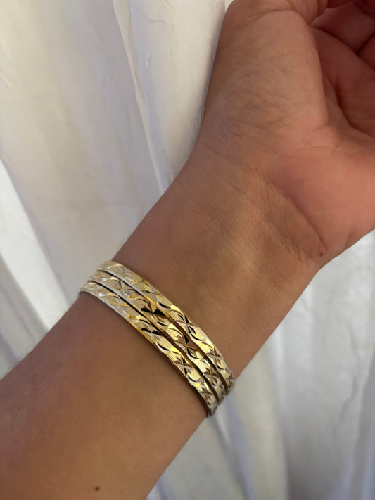 Solene Gold Bangles