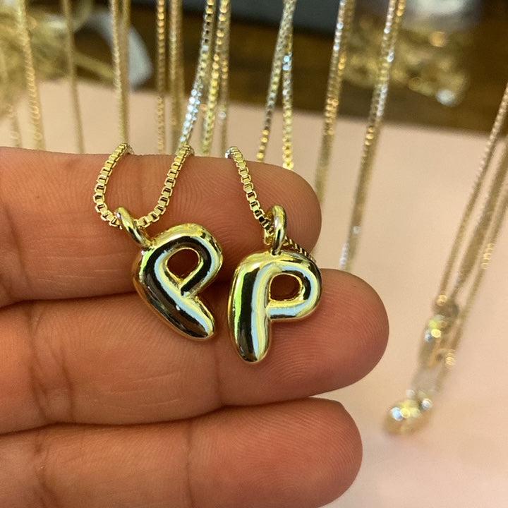Bubble Letter Necklace
