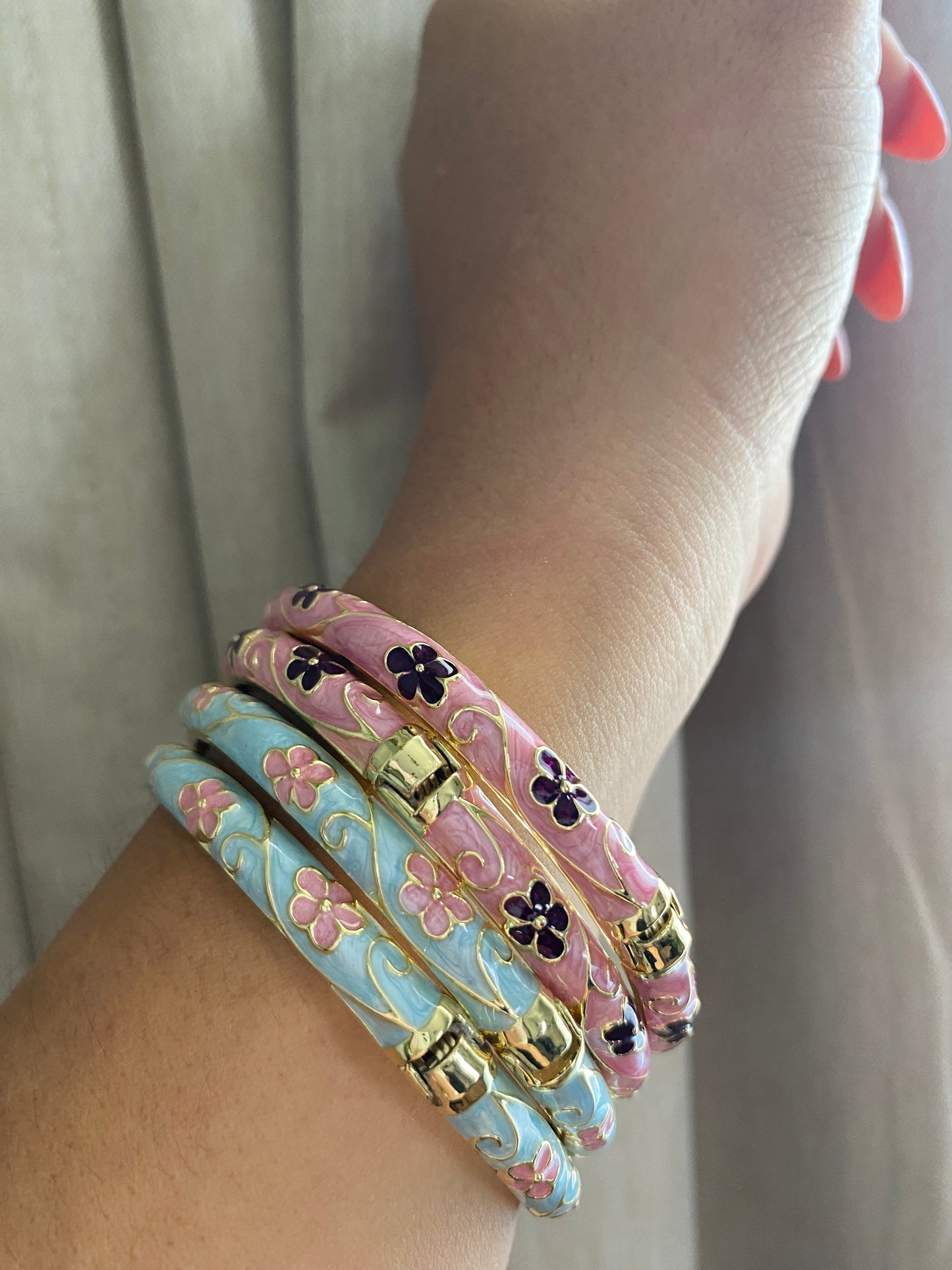 Blossom Blue Bangle