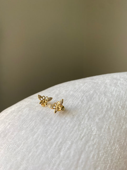 Bella Butterfly Stud Earrings