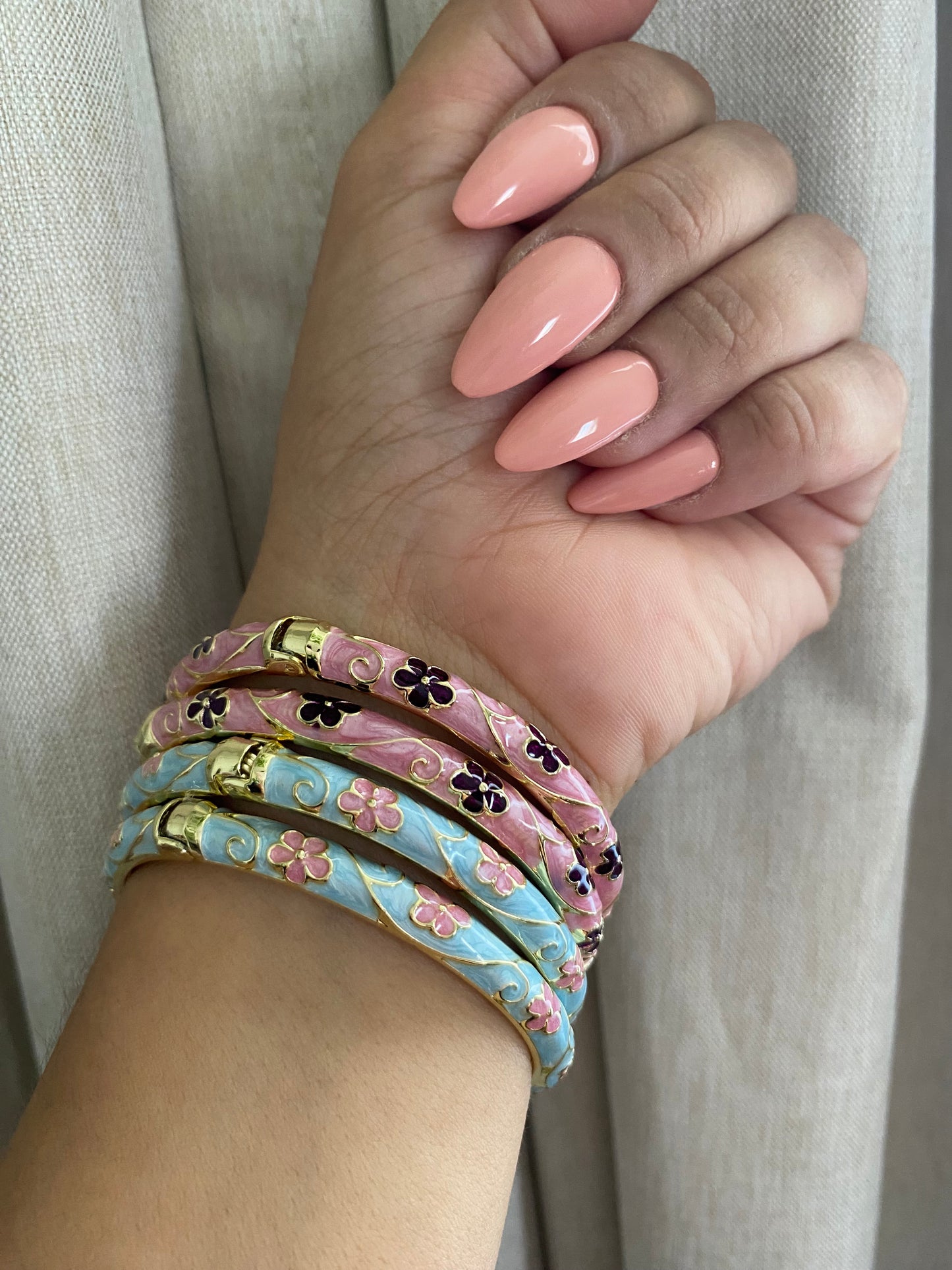 Blossom Blue Bangle