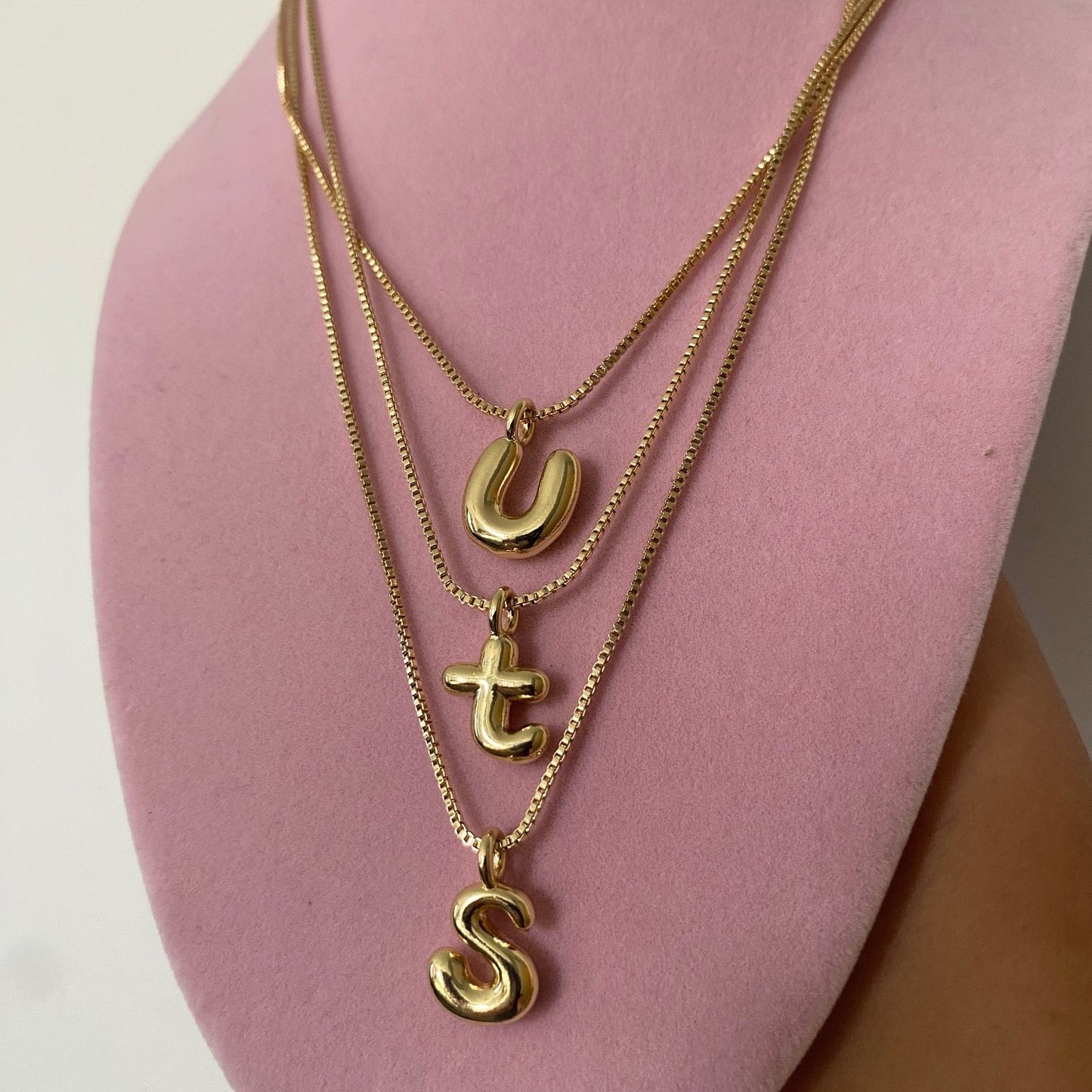 Bubble Letter Necklace