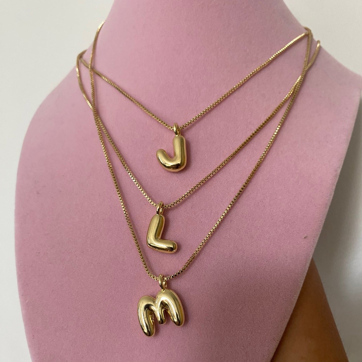 Bubble Letter Necklace