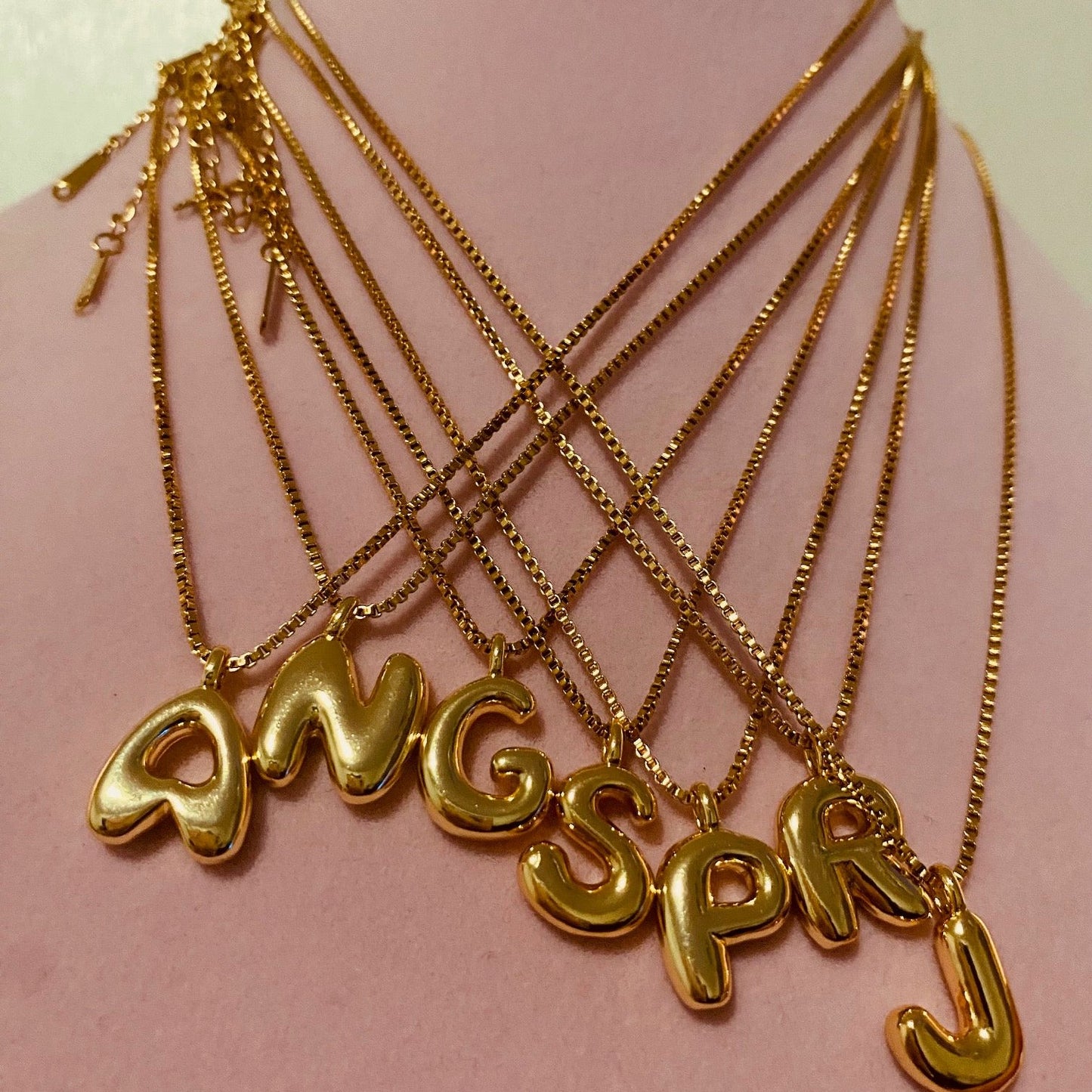 Bubble Letter Necklace
