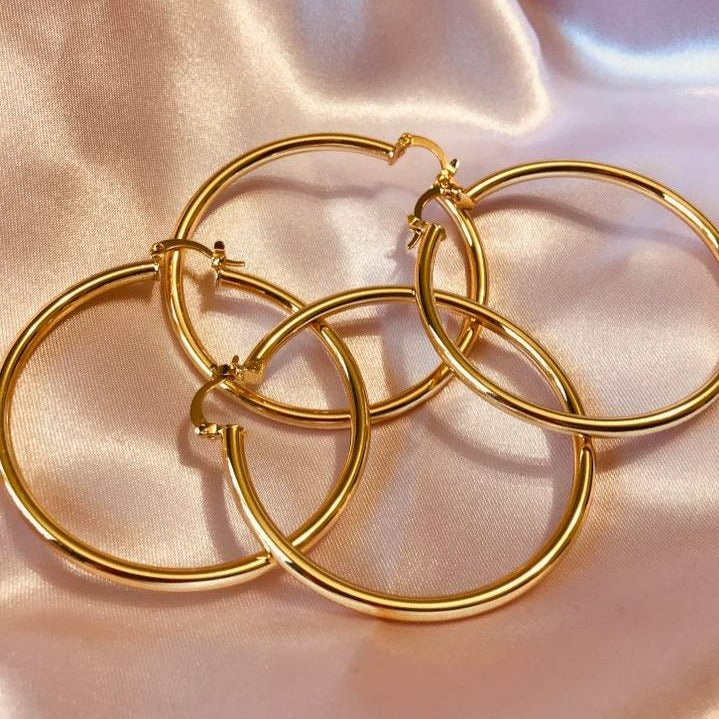 ERIKA Gold Hoops