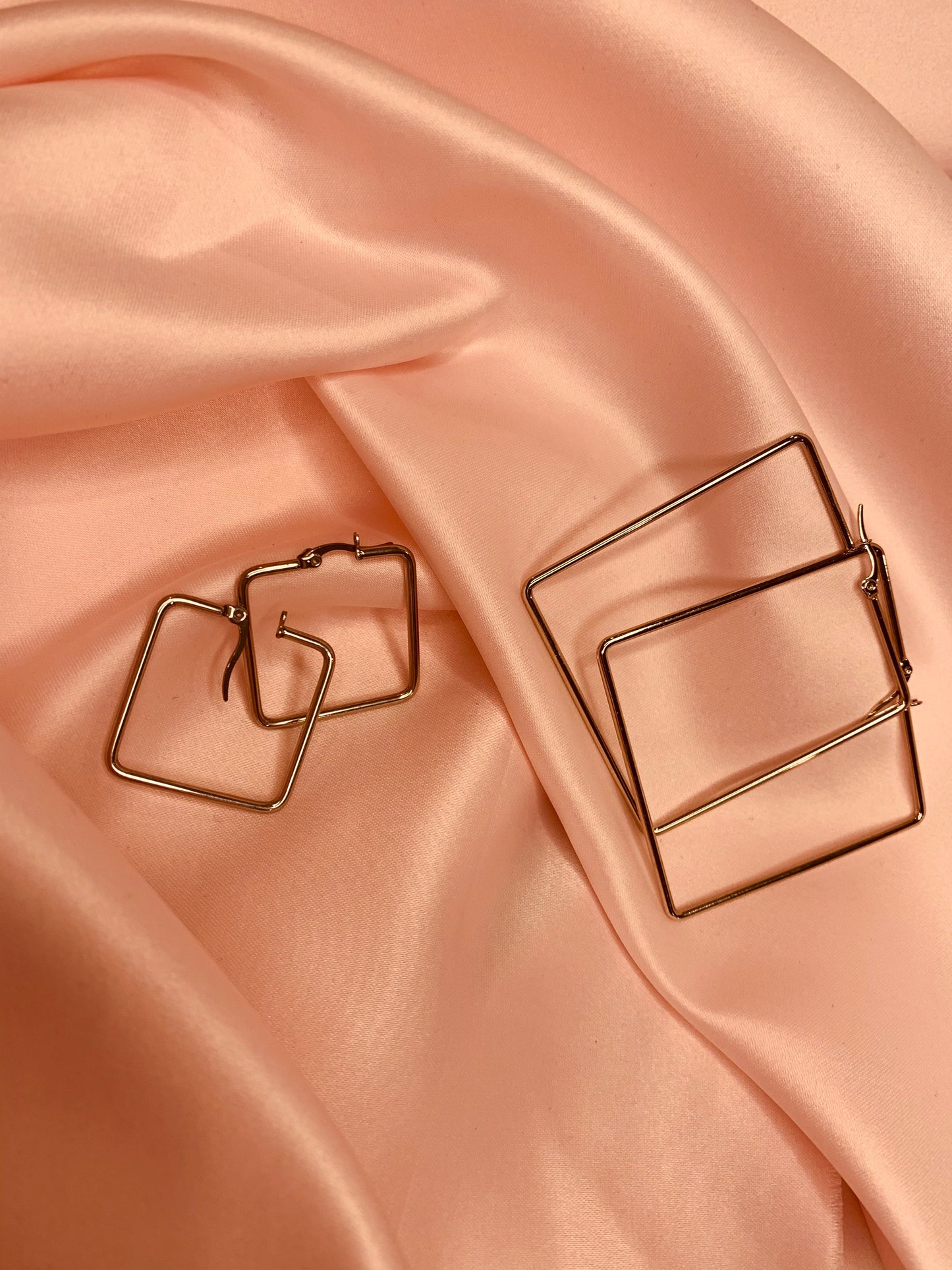 Zamira Large Square Hoops